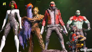 Welcome To The Space  Guardians Of The Galaxy Gameplay 1 [upl. by Ayekam]