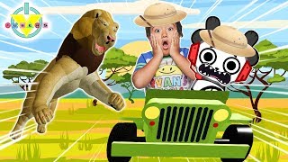 RYAN ESCAPES THE SAFARI IN ROBLOX Lets Play Roblox Safari with Combo Panda [upl. by Roshelle]