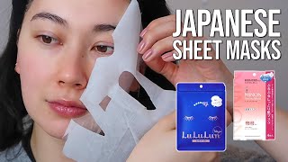 BEST JAPANESE SHEET MASKS 🍑 GO TO JBeauty Sheet Masks for Hydrating x Stylevana [upl. by Salokin]