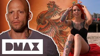 Ami Finishes A Phoenix Tattoo And Takes The Tattoo Artists To The Beach  NY Ink [upl. by Agler]