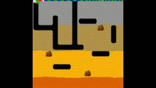 Arcade Game Dig Dug 1982 Namco [upl. by Elleret601]