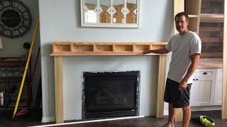 Easy Yet Elegant Fireplace Mantle [upl. by Smallman]