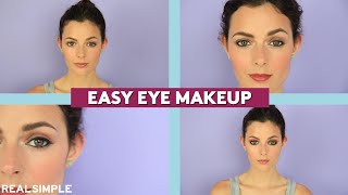 Super Easy Eye Makeup for Beginners  StepbyStep Tutorial  Real Simple [upl. by Anauqed]