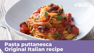 PASTA PUTTANESCA  Original Italian recipe [upl. by Ron815]