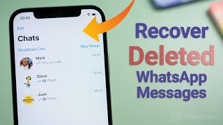 How to Recover Deleted WhatsApp Messages on iPhone [upl. by Aiynat448]