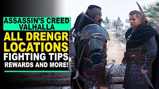 Assassins Creed Valhalla  ALL DRENGR LOCATIONS  Fighting Tips and More [upl. by Razaile386]