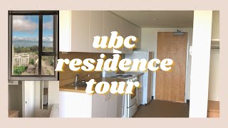 Studio Dorm Room Tour  UBC Brock Commons Residence [upl. by Lyrrad]