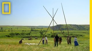 How to Build a Teepee  The Pioneers [upl. by Elocn689]