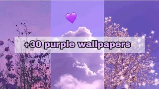 30 purple wallpapers  aesthetic wallpapers💜 [upl. by Booma806]