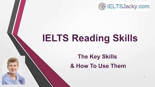 IELTS Reading Skills – The Key Skills amp How To Use Them [upl. by Yecats]