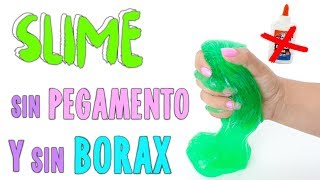 PROBANDO SLIME SIN PEGAMENTO Y SIN BORAX [upl. by Faletti]