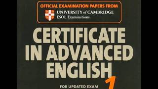 Cambridge CAE 1 Listening Test 1 [upl. by Yknip]