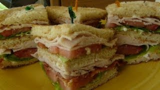 CLASSIC CLUB SANDWICH  How to make a CLUBHOUSE SANDWICH [upl. by Lraep164]