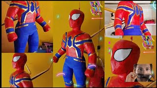 Piñata del HOMBRE ARAÑA spiderman  IRON SPIDER😱😱🎉📺🌟 [upl. by Trilbee]