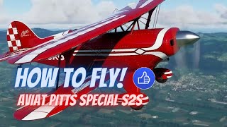 How to Fly Aviat Pitts Special S2S  Tutorial [upl. by Didi]