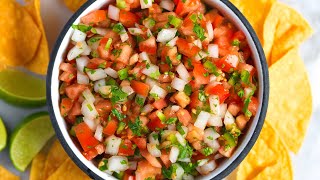 Fresh Pico de Gallo Recipe [upl. by Nairde]