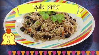 Receta GALLO PINTO platillo tipico Costa Rica [upl. by Isadora]