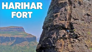 Harihar Fort  हरिहर किल्ला  A Dream Trek for Every Traveller and Adventure Lover  Trimbak Nashik [upl. by Lebezej]