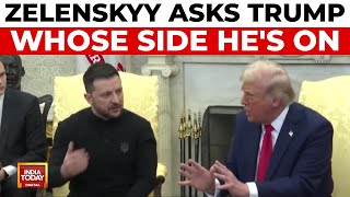 TrumpZelenskyy Meeting Turns Into Heated Exchange At White House Stirs Global Row  India Today [upl. by Kabab]