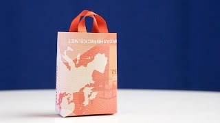 TASCHE falten originelle Geldgeschenk IDEE [upl. by Kelsi]