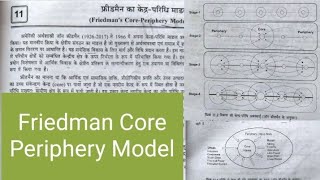 Friedman Core Periphery Model Regional Development and Planning M A MSC 1st year Geography NET JRF [upl. by Anonyw60]