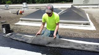 Built Up Roof Repair using Modified Bitumen [upl. by Woodhouse]