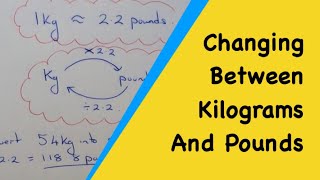 How To Convert Between Pounds And Kilograms 1kg  22 pounds [upl. by Seravart]