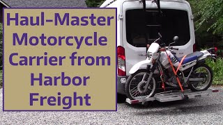 HaulMaster Motorcycle Carrier from Harbor Freight [upl. by Melodee220]