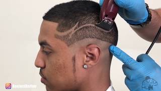 How to do a hair design  MUST SEE HAIR TRANSFORMATION by Bestest Barber [upl. by Anelav645]