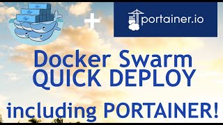 Docker Swarm Deploy and Portainer  Scale Docker and easy WebUI Management [upl. by Rosmunda769]