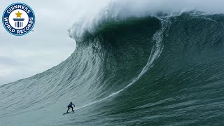 Largest wave surfed  Guinness World Records [upl. by Ober68]