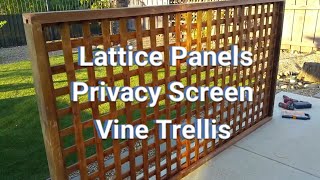 How to Make Lattice Panels  Privacy Screens  Vine Trellis [upl. by Rednas]