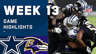 Cowboys vs Ravens Week 13 Highlights  NFL 2020 [upl. by Ardnama]