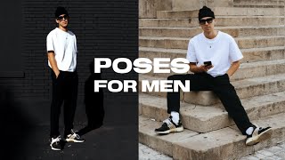 5 SIMPLE POSES for Men´s Instagram Streetstyle Pictures [upl. by Launcelot553]