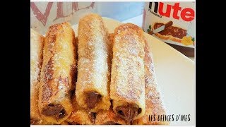 ROULE PAIN DE MIE NUTELLA [upl. by Ahsenhoj]