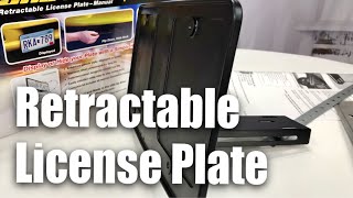 Cheapest Manually Retractable Show N Go License Plate Holder [upl. by Yedsnil]