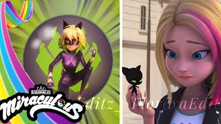 Kitty Noir Transformation  FANMADE  Miraculous Ladybug  FlorexaEditz [upl. by Etnecniv]