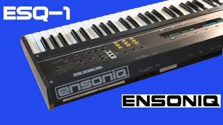 ENSONIQ ESQ1 Synth 1986  DEMO [upl. by Anor]