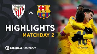 Highlights Athletic Club vs FC Barcelona 23 [upl. by Ellasal250]