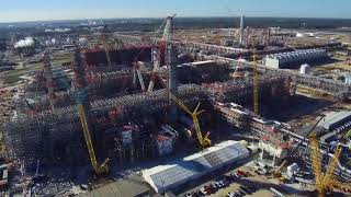 Sasol’s US Mega Project December 2017  Latest aerial view of construction [upl. by Haneen]