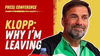 Jurgen Klopp Leaving Liverpool FC  Press Conference Live [upl. by Colner]