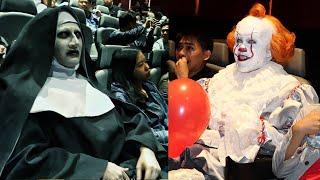 FUNNIEST Scare Pranks COMPILATION  Pennywise VS Valak Whos Scarier [upl. by Nyladam]