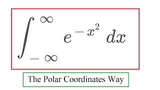 Gaussian Integral 1 Polar Coordinates [upl. by Pacifica105]