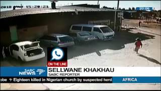 CCTV FOOTAGE SABC News crew robbed in Klerksdorp [upl. by Tanitansy]