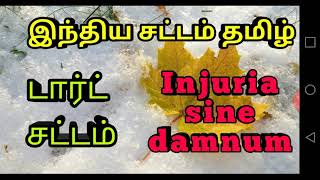 Injuria sine damnum in Tamil  Tort Law [upl. by Aicena]