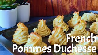 Tasty Fluffy French potato swirls  Pommes Duchesse  Easy recipe [upl. by Eahcim]