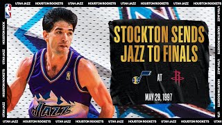 Stockton Leads Utah To Finals  NBATogetherLive [upl. by Derfla]