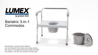 Lumex® Bariatric 3in1 Commodes [upl. by Luiza]