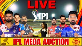 LIVE IPL Mega Auction 2025 Today Live Updates  Latest IPL Auction News amp Player Bids [upl. by Zabrina]