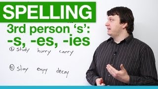 Spelling  Rules for Third Person S [upl. by Joash642]